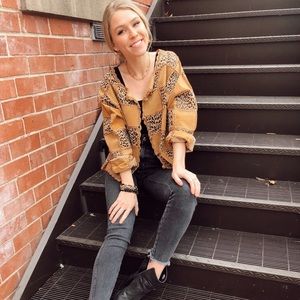 S. M. H Leather Patchwork Jacket